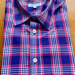 Jeremy Argyle New York - Rivington Navy Plaid - L